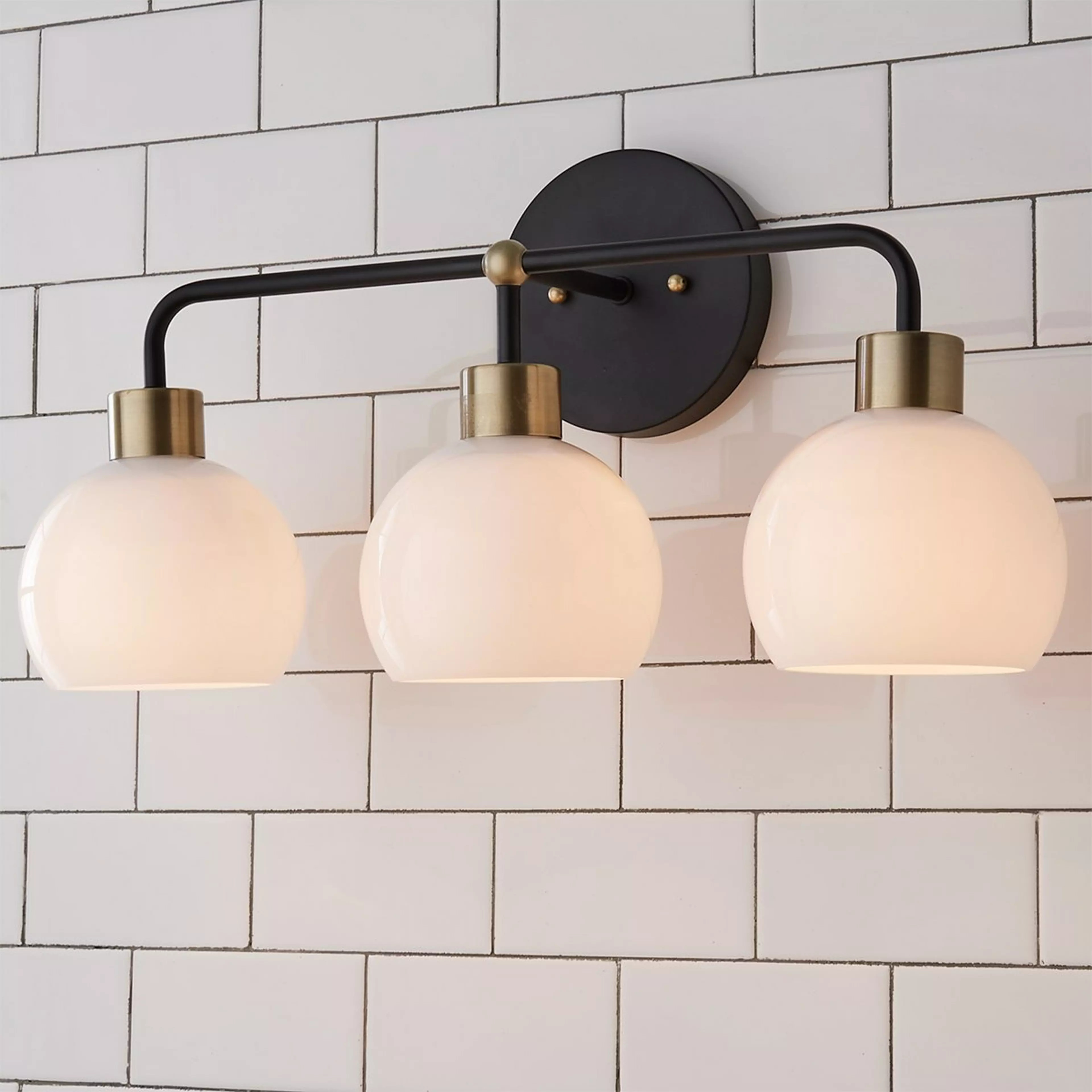 Young House Love Opal Glass Bubble Vanity Light - 3 Light | Shades of Light