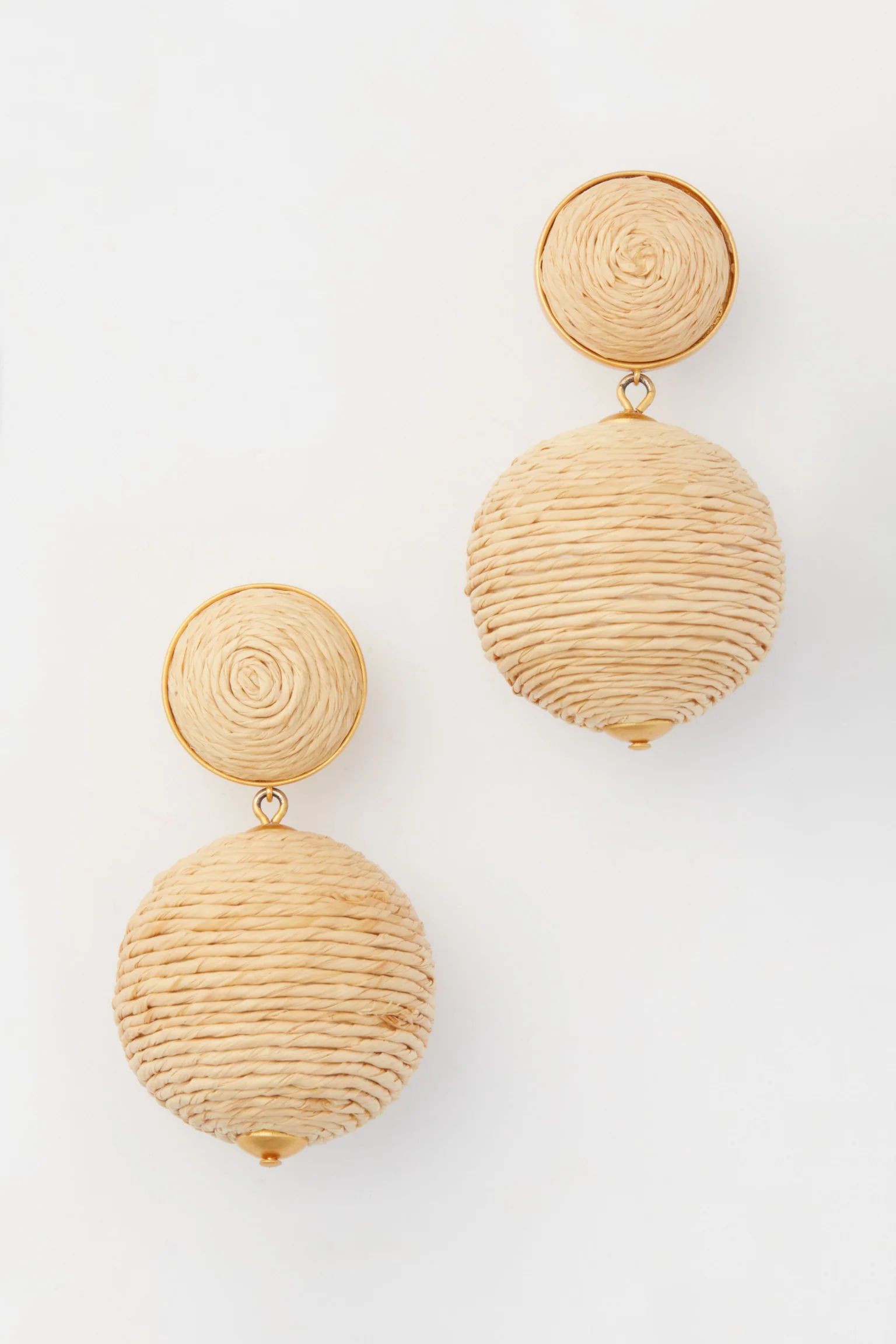 Raffia Lantern Earrings | Tuckernuck (US)