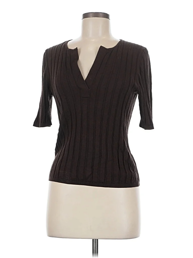 Banana Republic Brown Short Sleeve Turtleneck Size M - 61% off | ThredUp (US)