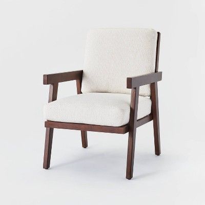 Grantsville Wood Frame Accent Chair with Grid Back - Threshold™ designed with Studio McGee | Target