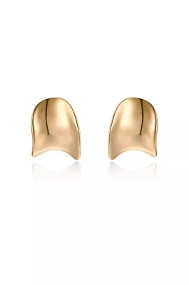 Ettika Curved Stud Earrings, Gold | Belk