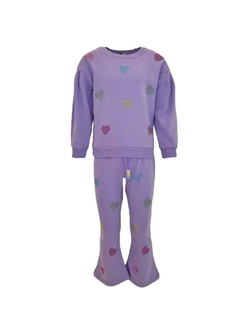 Lola + The Boys Crystal Hearts Set in Lavender at Nordstrom, Size 12 | Nordstrom