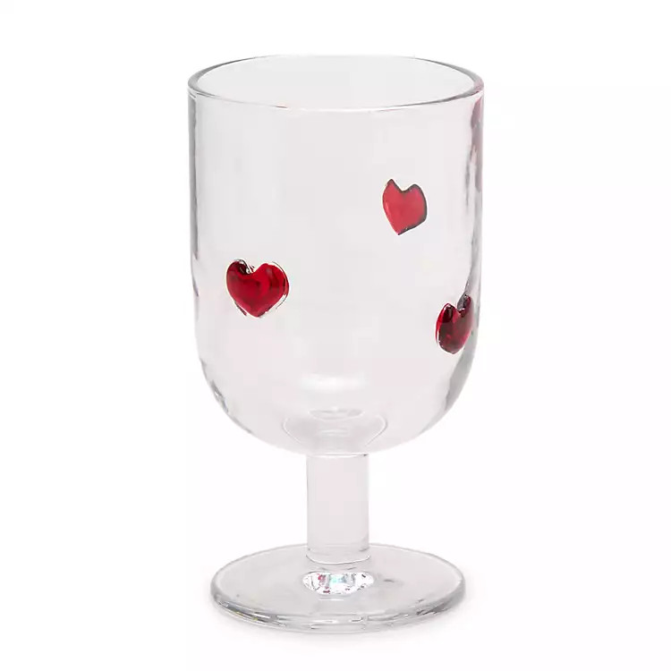 New! Valentine Heart Icon Wine Glass | Kirklands