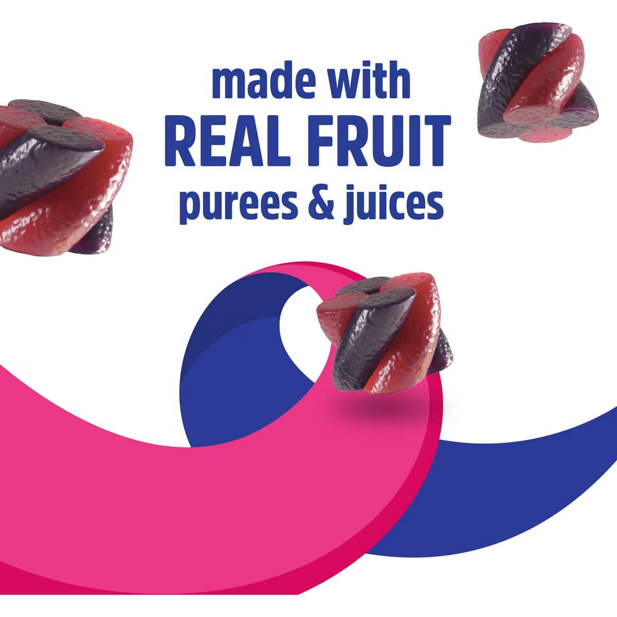 Pure Organic Twisted Fruit Snacks Blueberry Raspberry - 5.6oz/8ct | Target