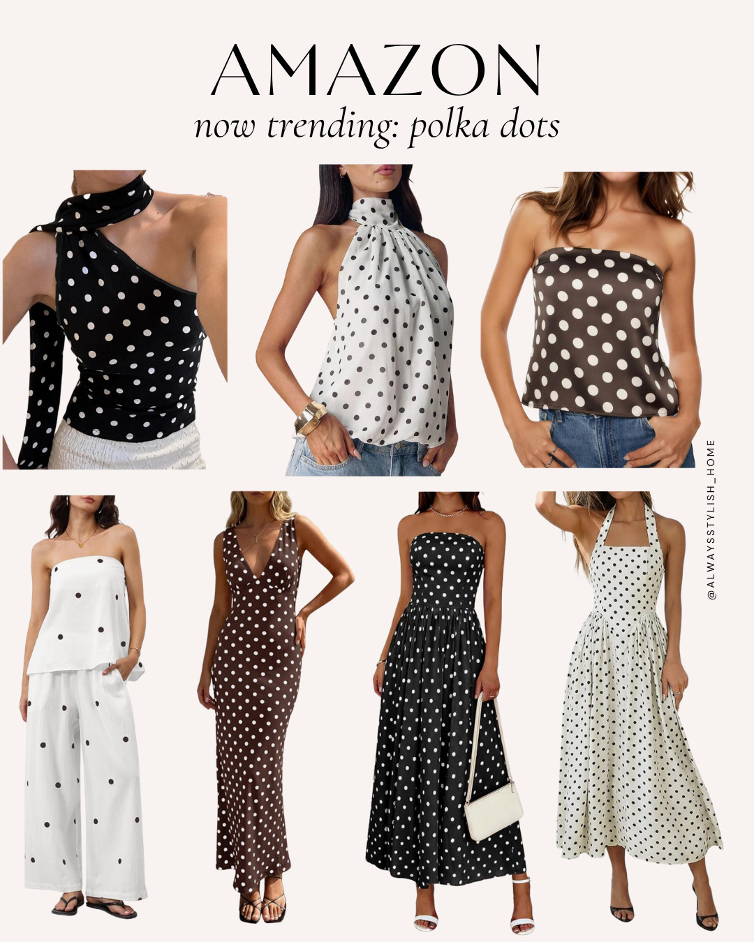 Polka dot fashion is having a moment and Amazon has so many cute finds 🖤🤍 From feminine dresses to chic tops and effortless vacation-ready pieces, these polka dot styles feel timeless, playful, and surprisingly expensive-looking. If you love classic prints with a trendy twist, these affordable Amazon finds are worth adding to your wardrobe.

#AmazonFashion #PolkaDotStyle #AmazonStyleFinds #AffordableFashion #SummerStyle #AmazonOutfits 

 #LTKgrwm #LTKootd #LTKSeasonal