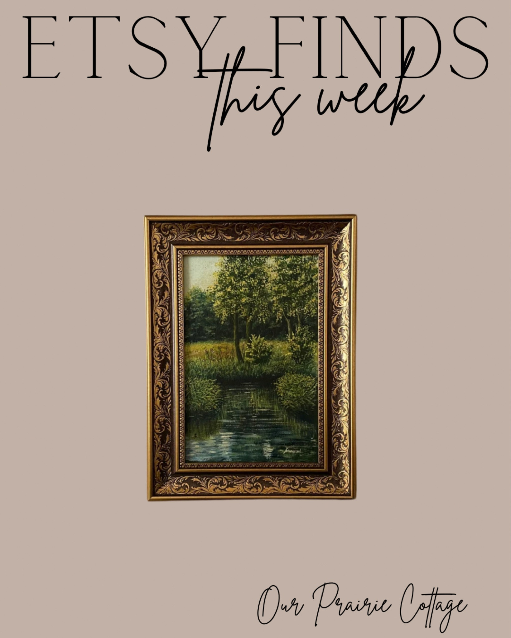 Etsy finds Antique framed art 

#LTKstyletip #LTKhome