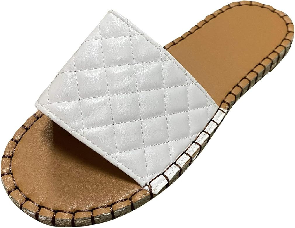 BUGI Women's Flat Weaving Sandals,Fashion Flower Women's Casual Shoes Breathable Indoor Outdoor L... | Amazon (US)