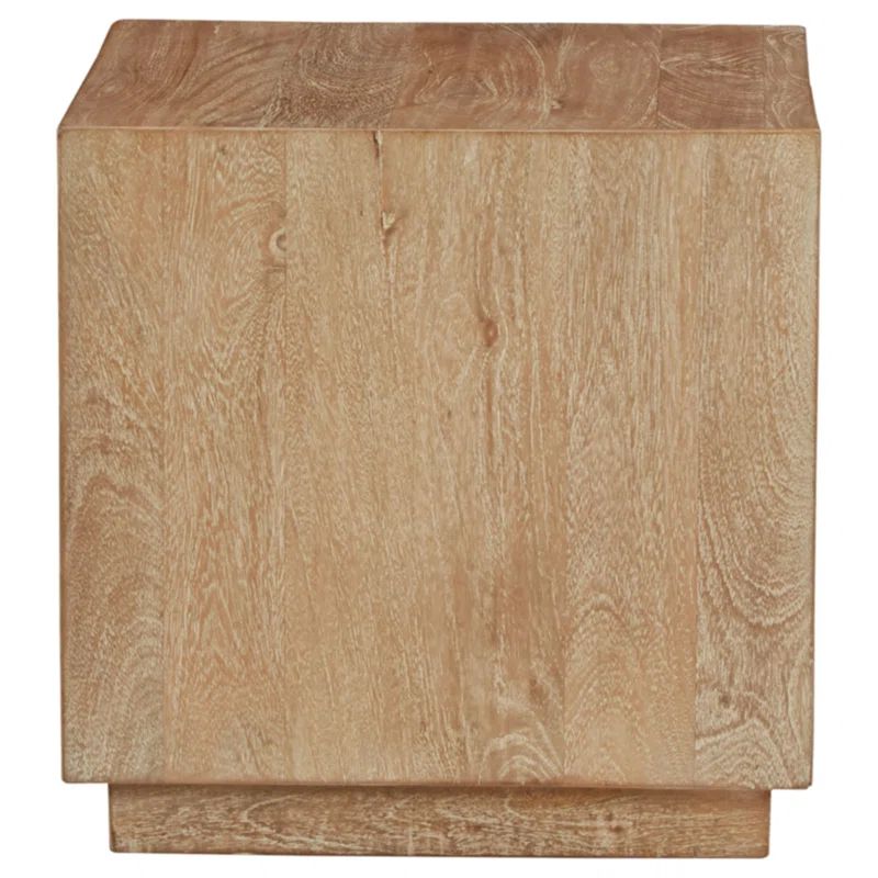 Belenburg 20'' Tall Solid Wood Block End Table | Wayfair North America