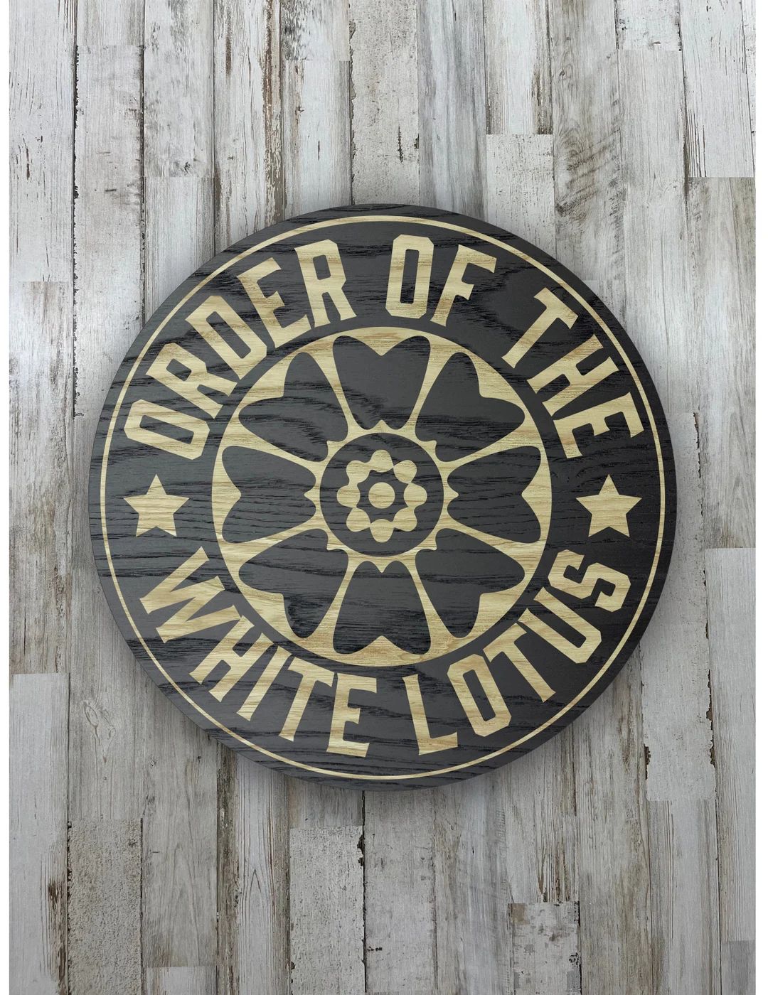 White Lotus Hardwood Sign | Etsy (US)