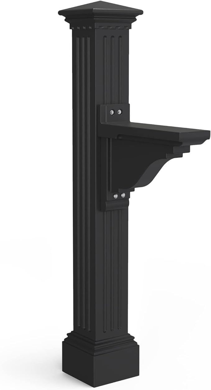 Mayne Manchester Single Arm Mail Post - Black - 26in L x 9in W x 58in H - Manchester Post & Arm, ... | Amazon (US)