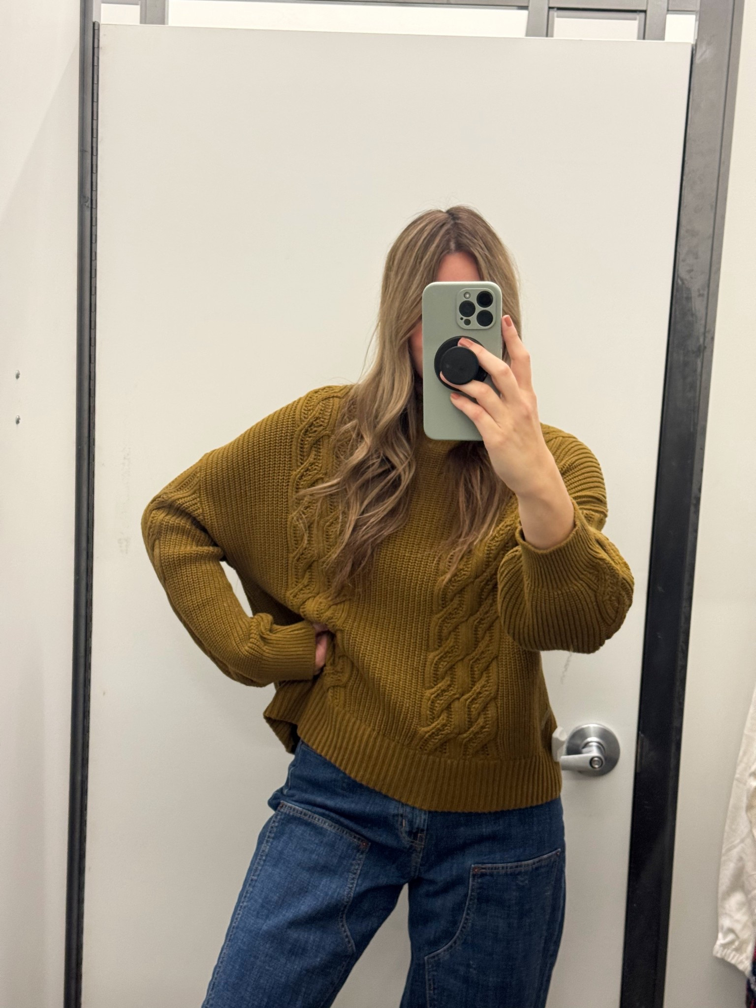 Old navy try-on, love the color of this sweater!

#LTKFindsUnder50 #LTKOver40 #LTKootd