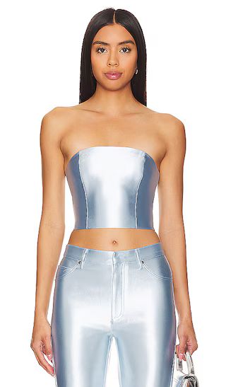 Suiting Crop Top in Omphalodes | Revolve Clothing (Global)