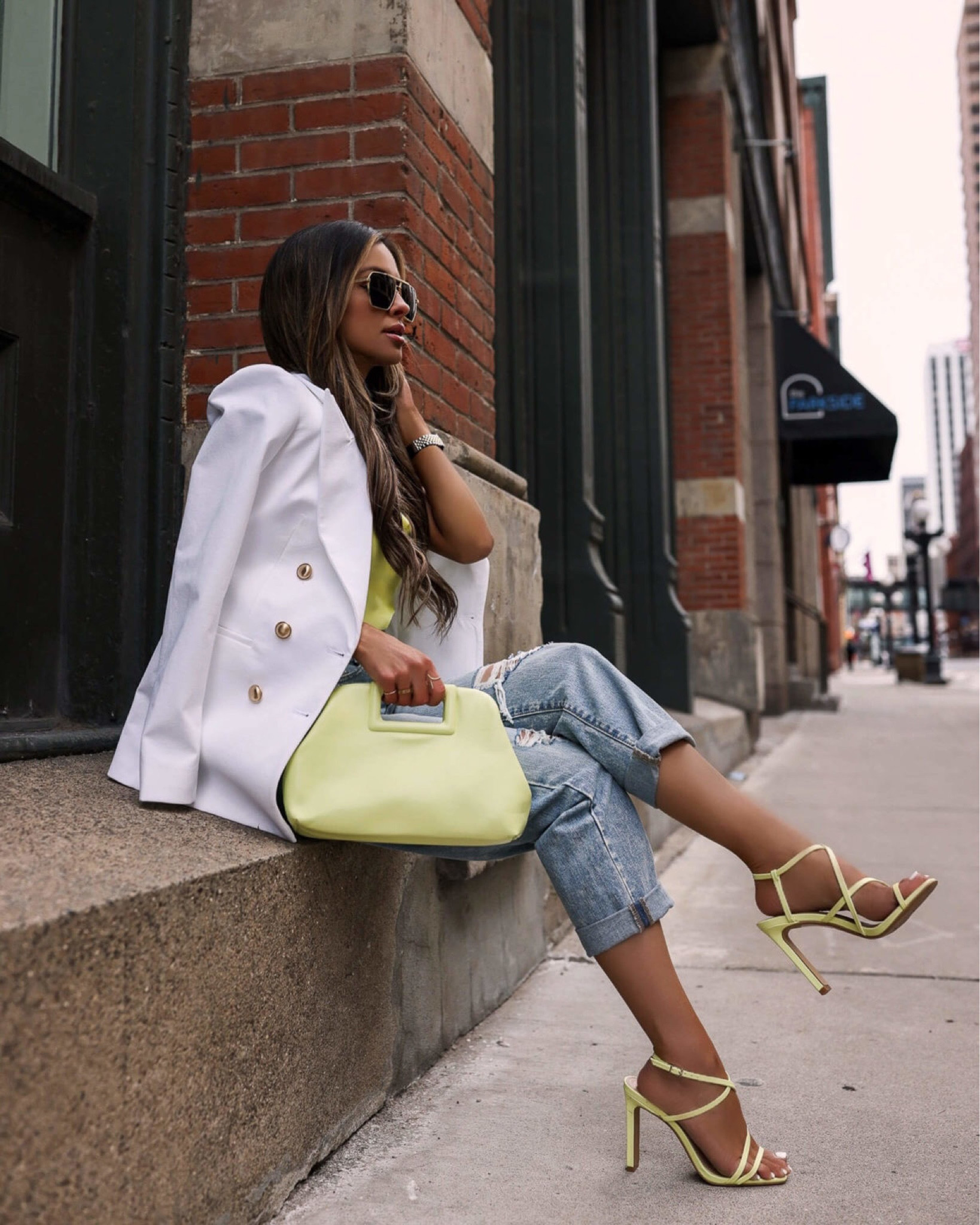 Spring outfit ideas
Express white blazer wearing an xs
Linking my favorite neon accessories for spring
Distressed jeans 

#LTKstyletip #LTKunder100 #LTKshoecrush