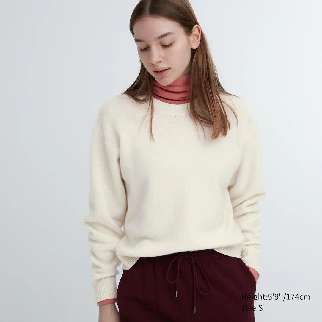 PREMIUM LAMBSWOOL CREW NECK JUMPER | UNIQLO (UK)