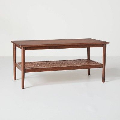 Wood & Cane Coffee Table Brown - Hearth & Hand™ with Magnolia | Target