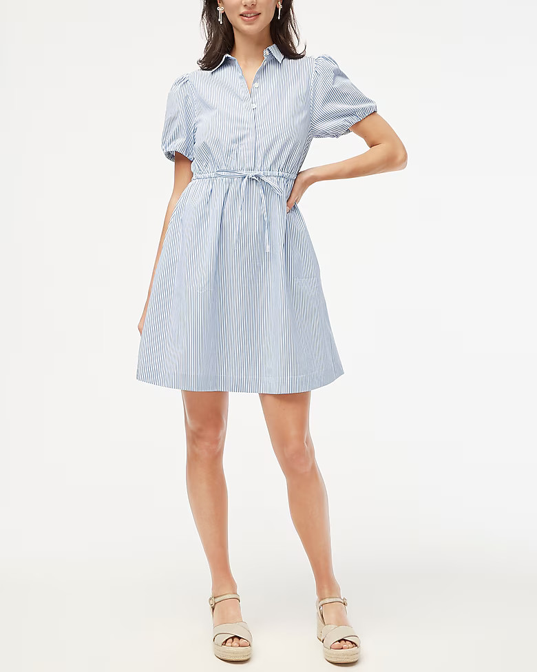 Short-sleeve collared mini dress | J.Crew Factory