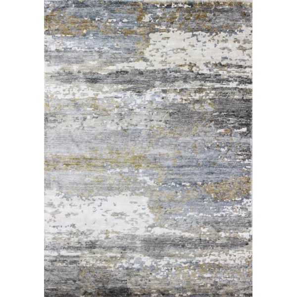 Kaylee Hand-Knotted Camouflage Area Rug In Gray | Wayfair North America