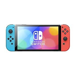 Nintendo Switch – OLED Model w/Neon Red & Neon Blue Joy-Con (Renewed) | Amazon (US)