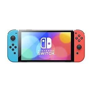 Nintendo Switch – OLED Model w/Neon Red & Neon Blue Joy-Con (Renewed) | Amazon (US)