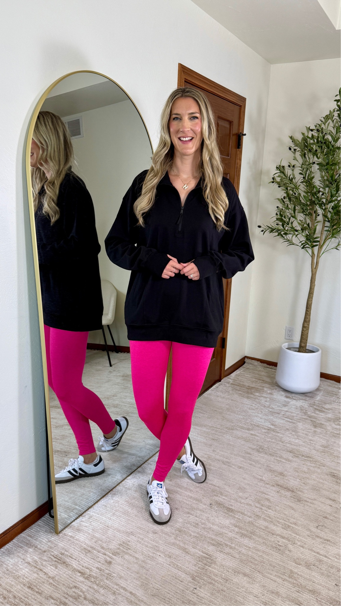 Wearing my true size, medium tall in both top and bottom. 
The perfect tall size pullover sweatshirt to wear with leggings. Quarter zip sweatshirt, workout, leggings, activewear, running errands, casual outfit, Mom outfit, fall outfit.

#LTKSaleAlert #LTKSeasonal #LTKActive

#LTKActive #LTKSaleAlert #LTKTall