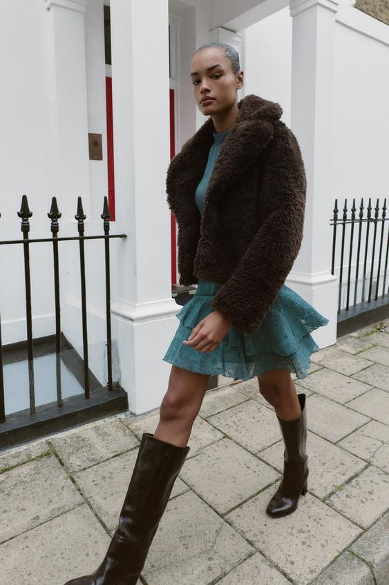 FAUX SHEARLING JACKET | Zara UK