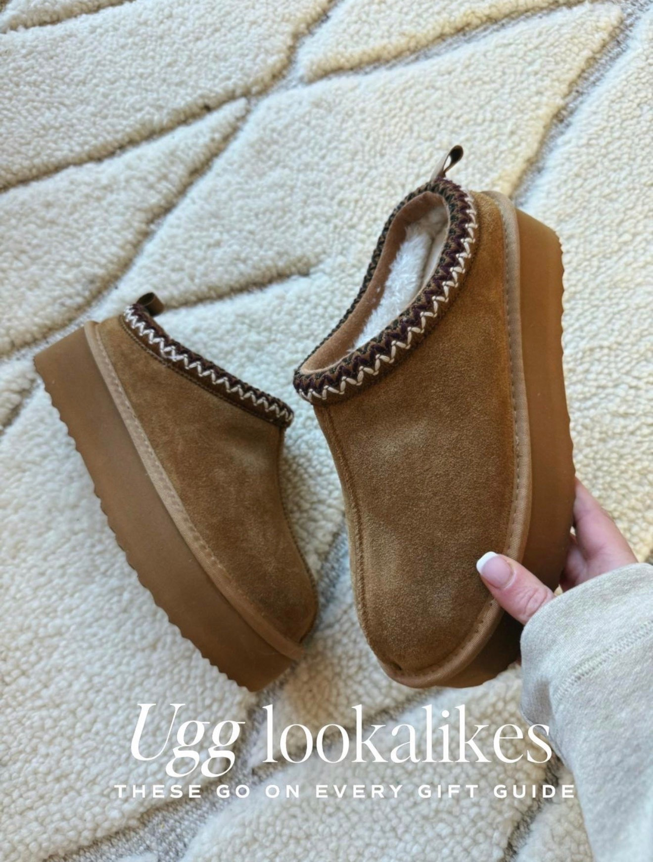 Ugg slipper
Lookalikes