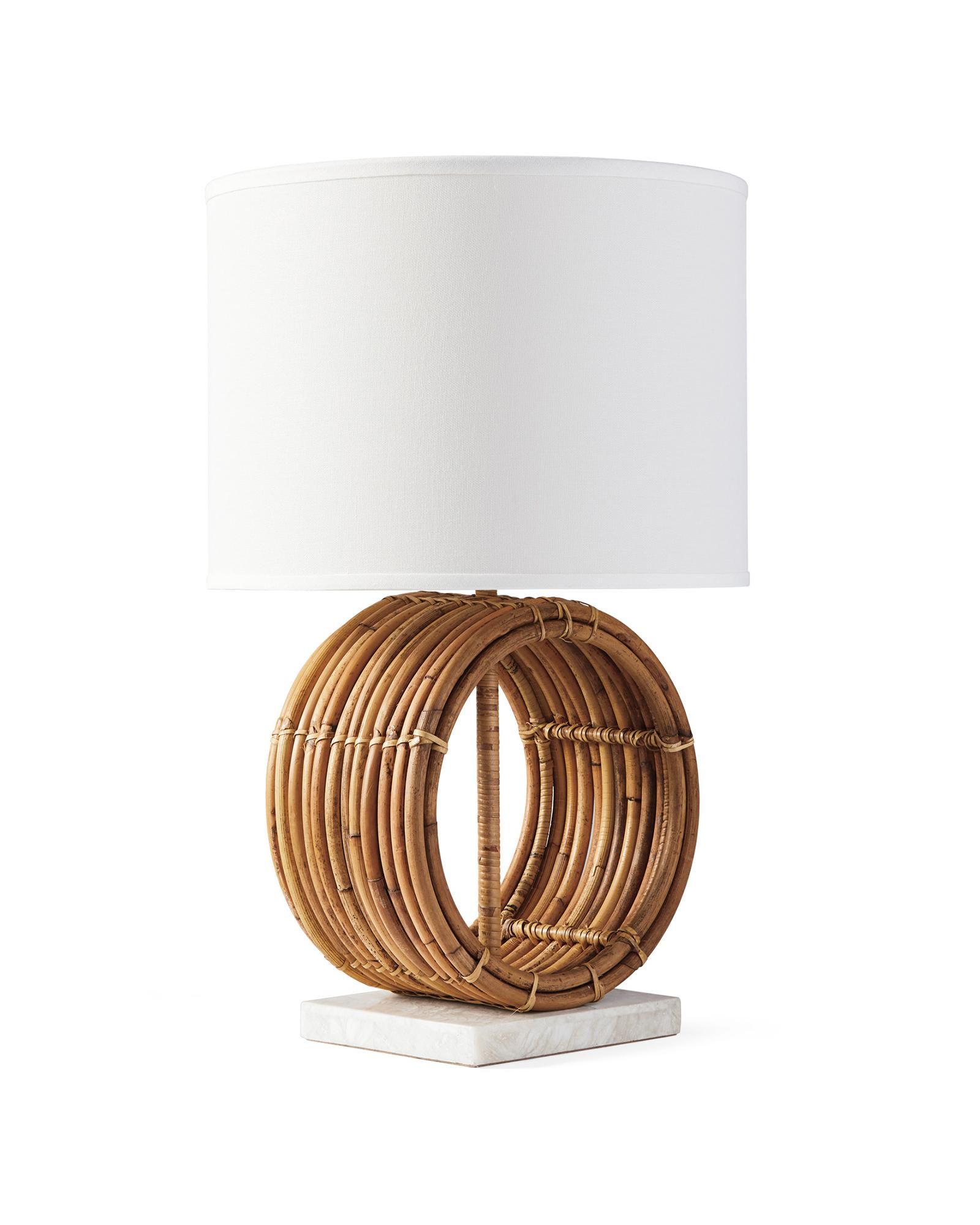 Freeport Rattan Bedside Lamp | Serena and Lily