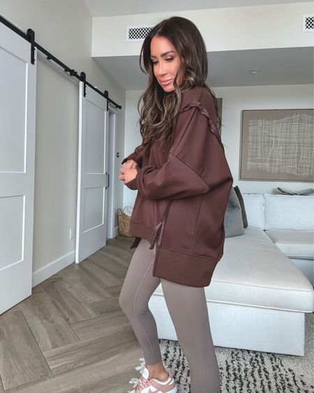 Amazon pullover with free people vibes 
Sz up one to a medium for a more oversized look
Leggings (small save 10% code kimxspanx) linking an amazon favorite as well
Nike dunks tts 
Nike platform sneakers tts
#ltku


#LTKfindsunder50 #LTKstyletip #LTKover40