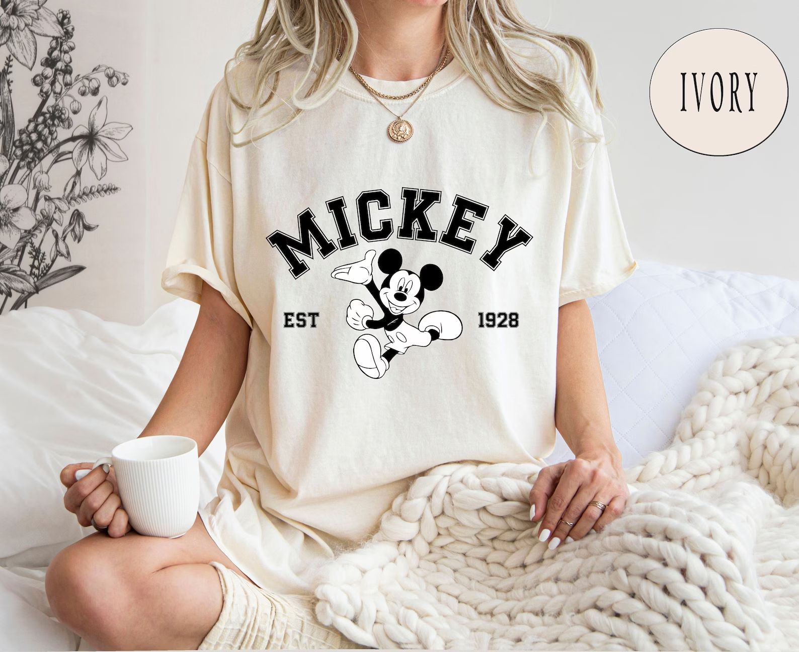 Comfort Colors® Mickey Mouse Est 1928 T-shirt, Mickey and Friends Shirt, Disneyworld Shirt, Retr... | Etsy (US)