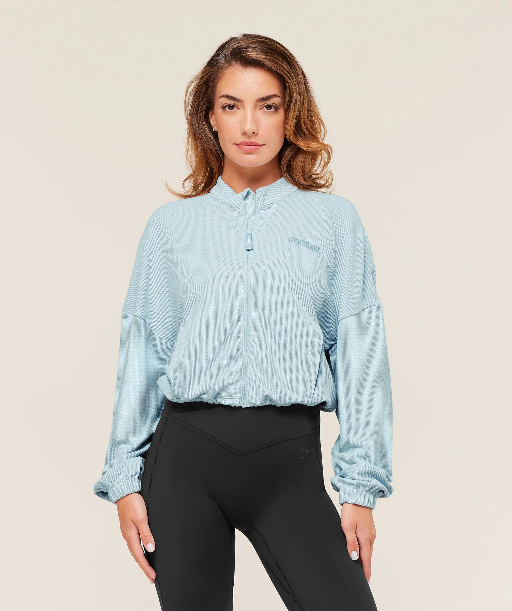 Waffle Midi Zip Up Jacket | Gymshark US