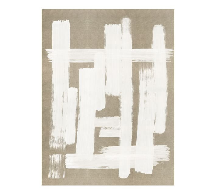 Tonal Strokes Canvas Wall Art | Pottery Barn (US)