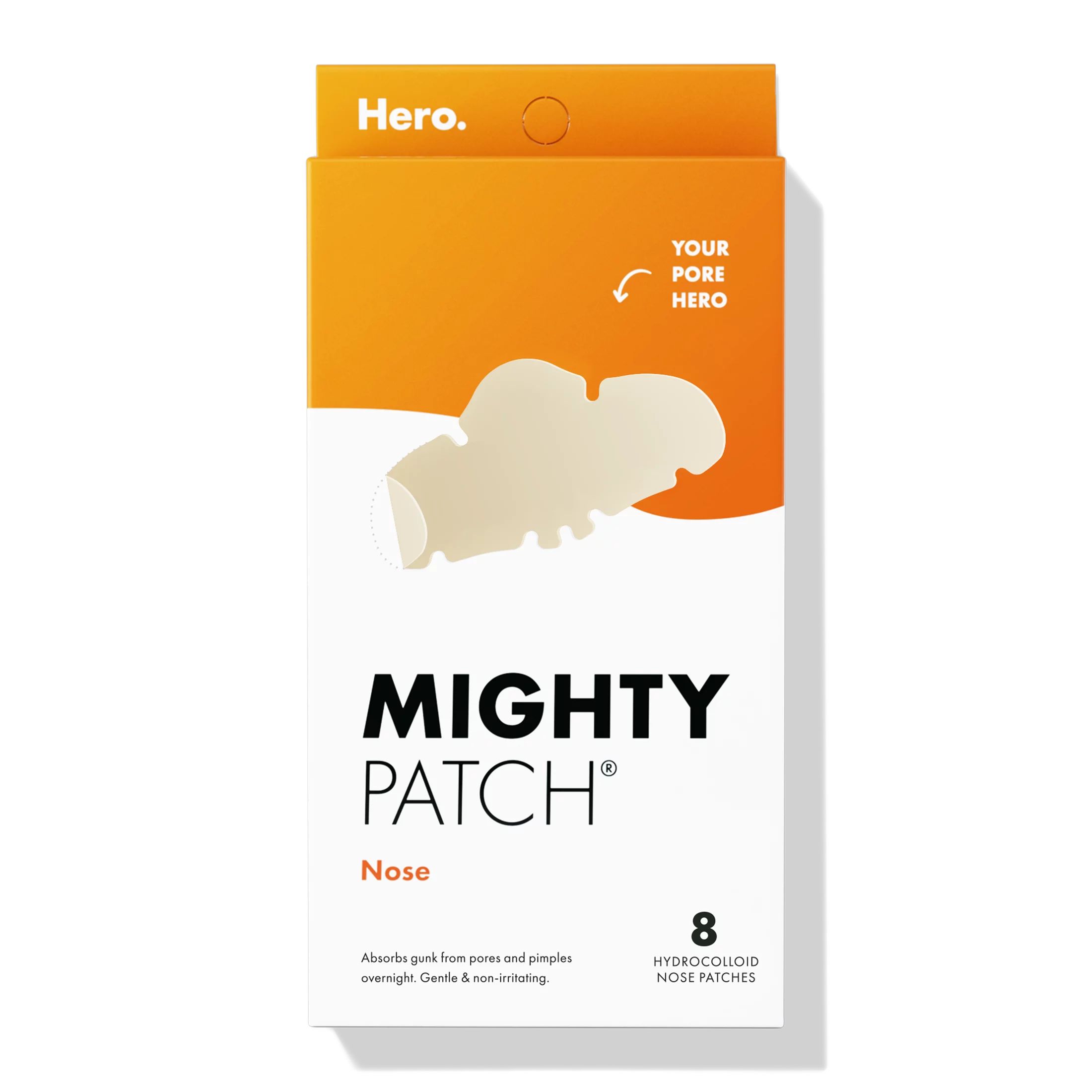 Mighty Patch Nose™ patch from Hero Cosmetics - XL Hydrocolloid Nose Pore Pimple Patches (8 Coun... | Walmart (US)