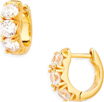 Nordstrom Chubby Cubic Zirconia Huggie Hoop Earrings | Nordstrom | Nordstrom