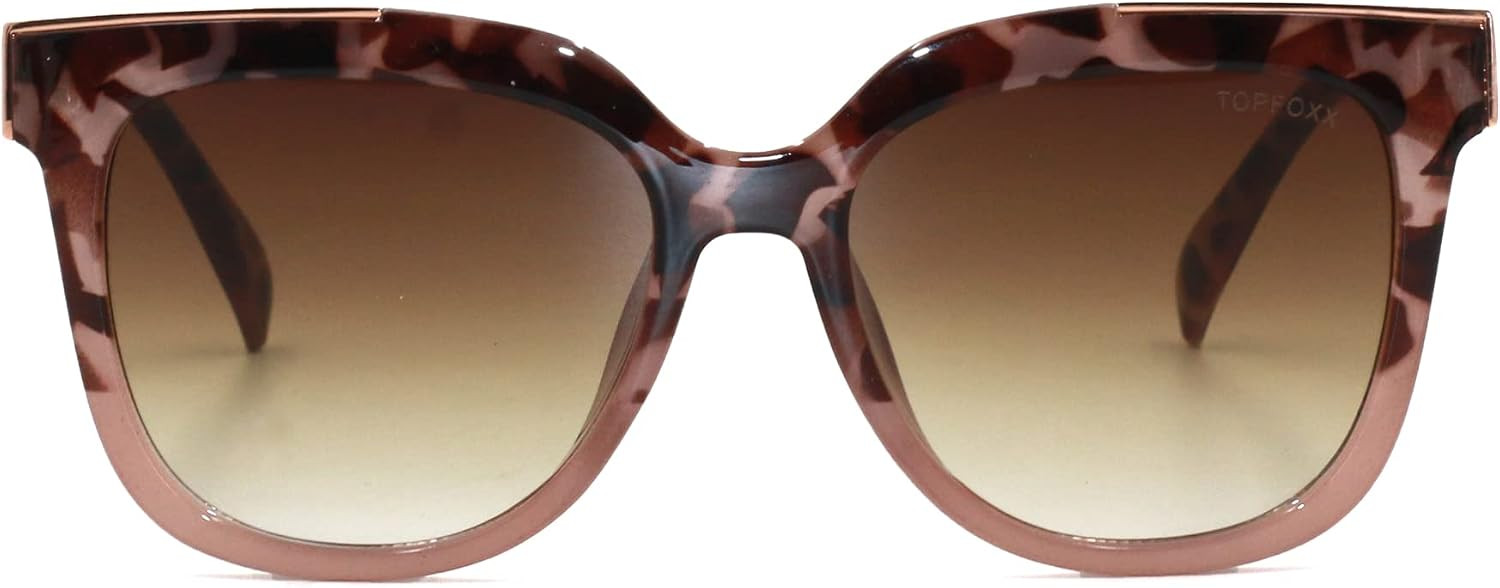 TOPFOXX - Sustainable Coco - Designer Cat Eye Sunglasses for Women - UV400 Protection - Sustainab... | Amazon (US)
