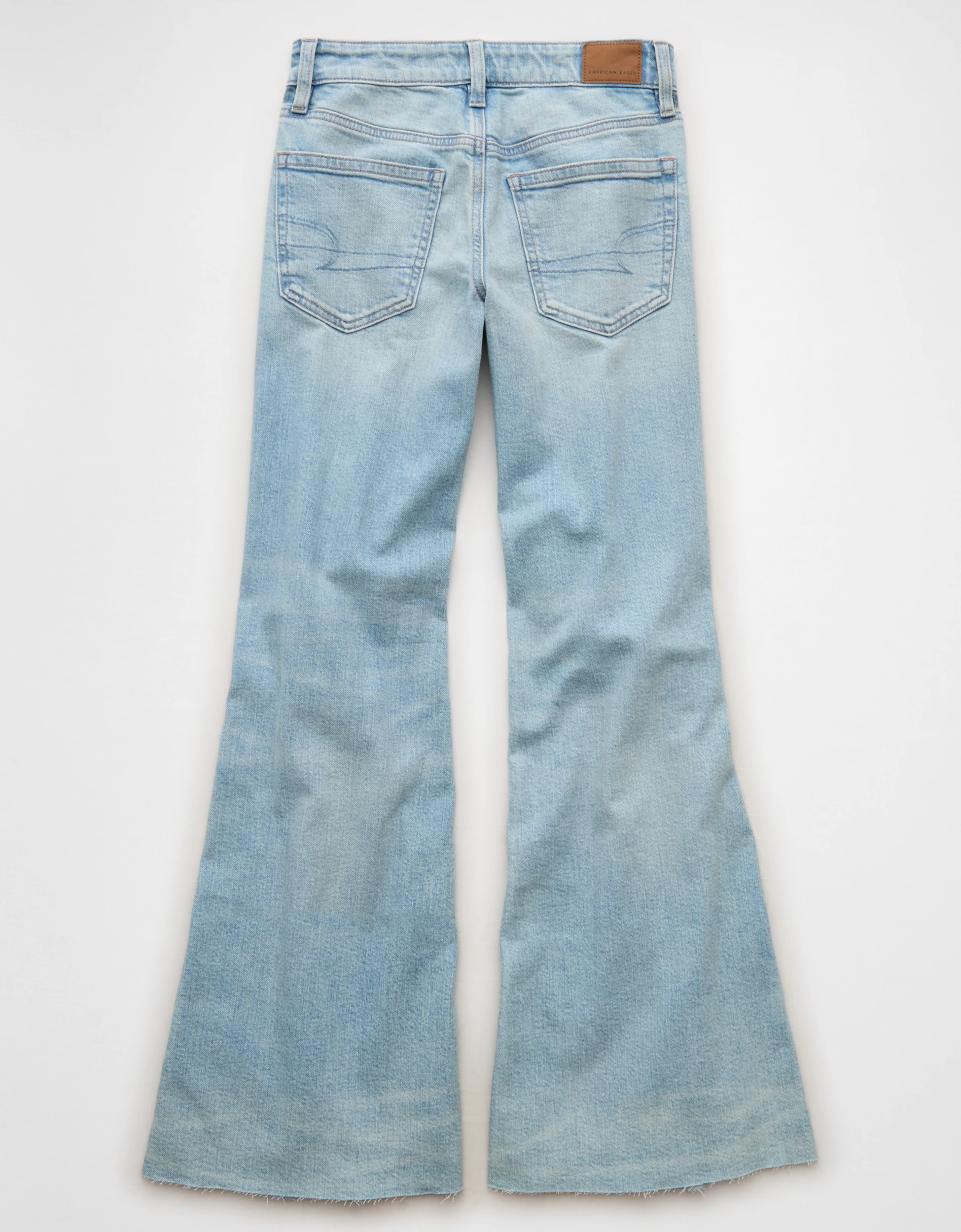 Dreamy Drape + Online Exclusive AE Super Low-Rise Baggy Flare Jean | American Eagle Outfitters (US & CA)