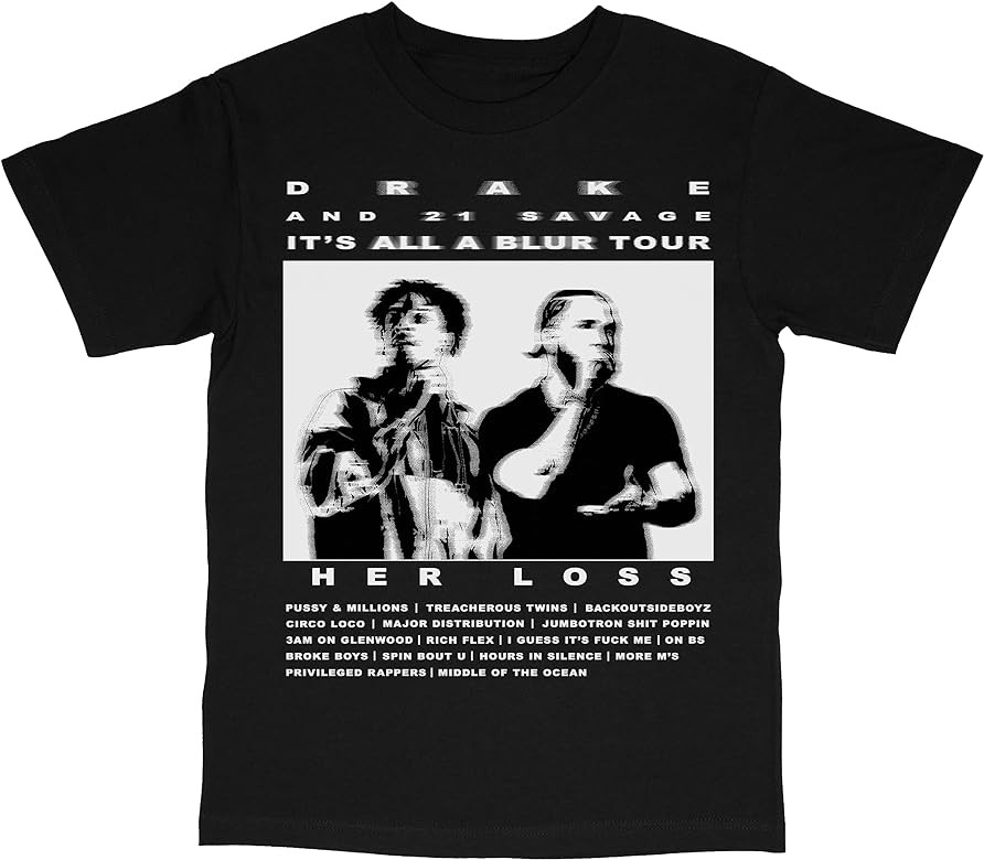 BLNKLV Drake Savage 21 It's All Blur Tour Inspired T-Shirts | Amazon (US)