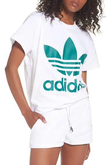 Women's Adidas Originals Trefoil Logo Tee, Size X-Small - White | Nordstrom