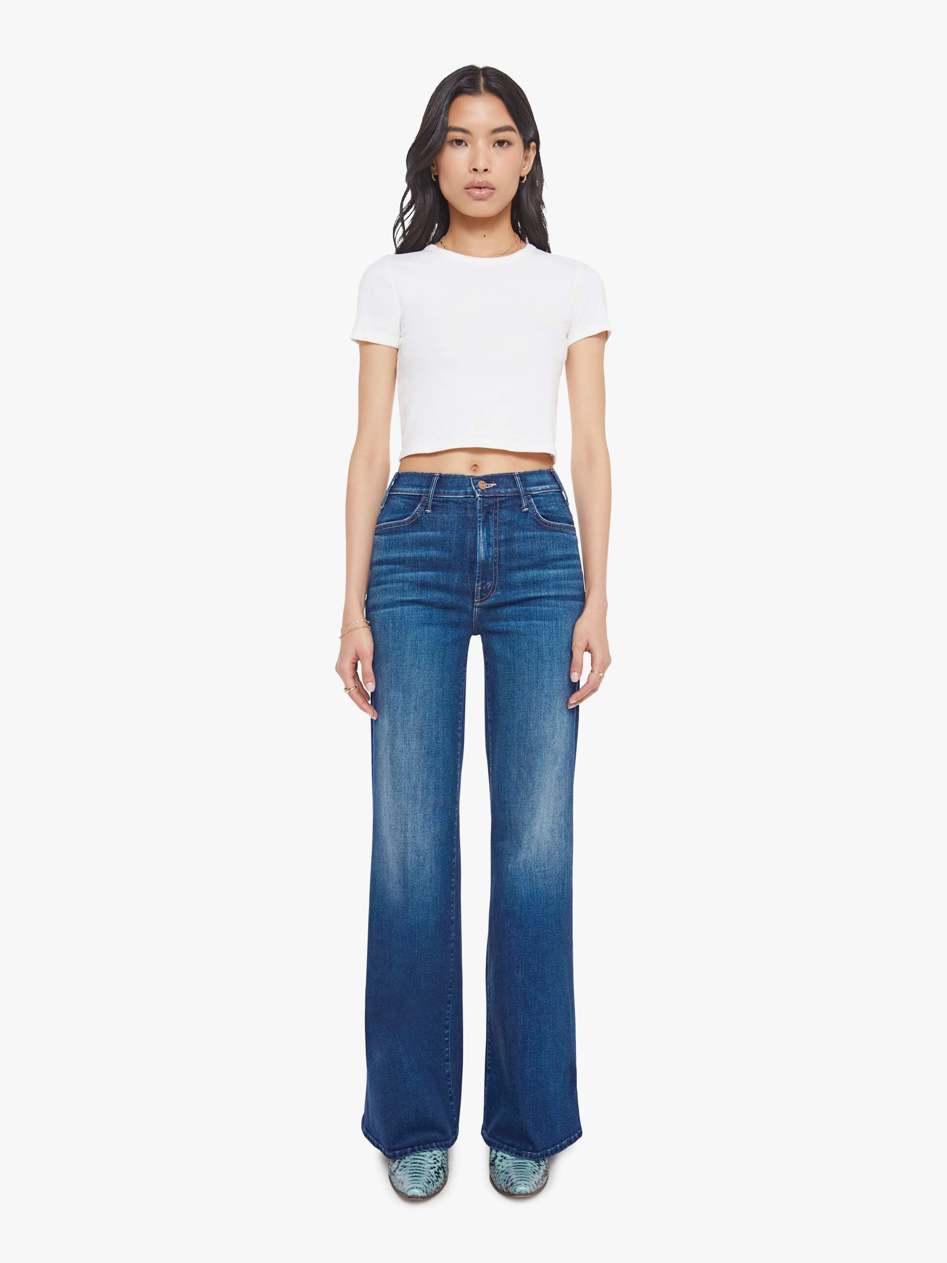 The Hustler Roller Sneak - Troublemaker | Mother Denim