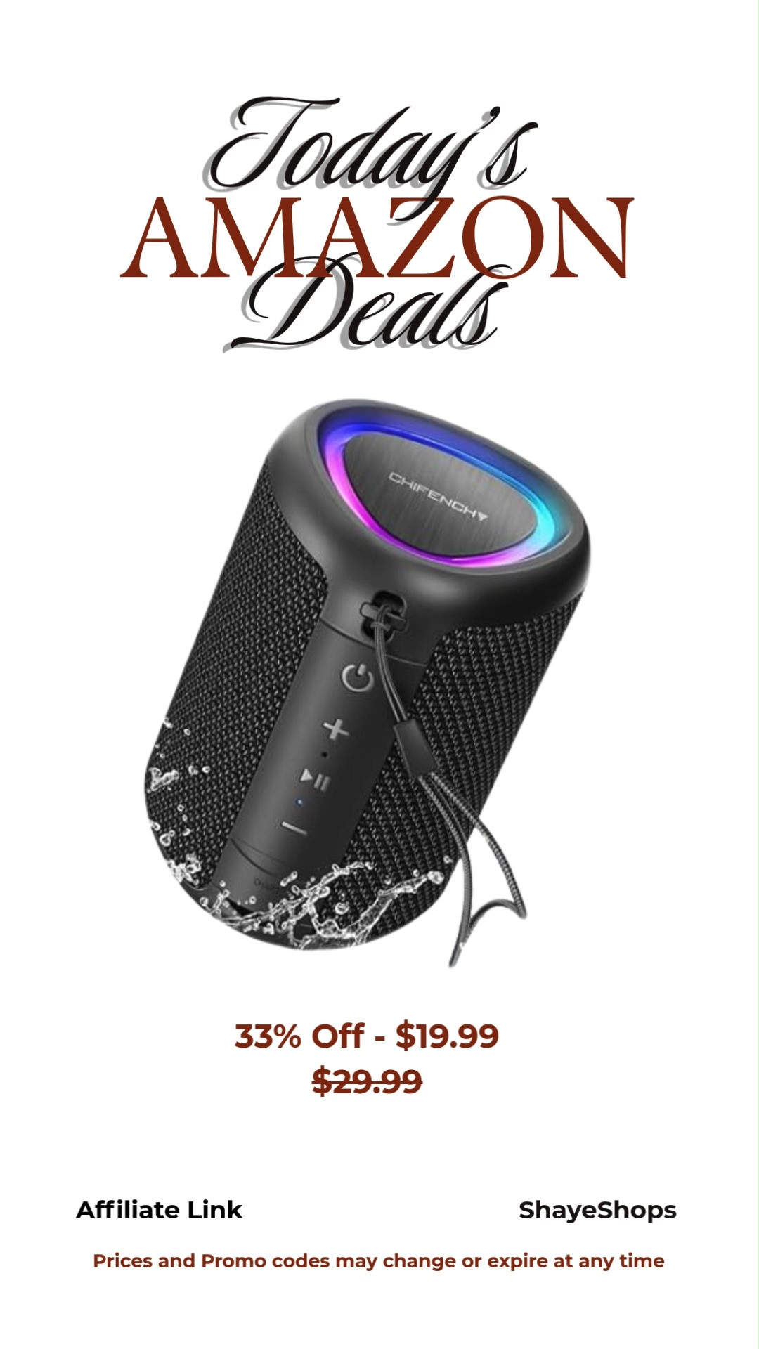 Portable Bluetooth Speaker Beach Essentials, Powerful Crystal Clear Sound, Dynamic Light, IPX5, Waterproof, Playtime, Wireless, Dad Gifts, Outdoor, Travel, Camping, Pool Accessories, summer vibes, tech, electronics, father's day gifts 

 #LTKActive #LTKSaleAlert #LTKMens