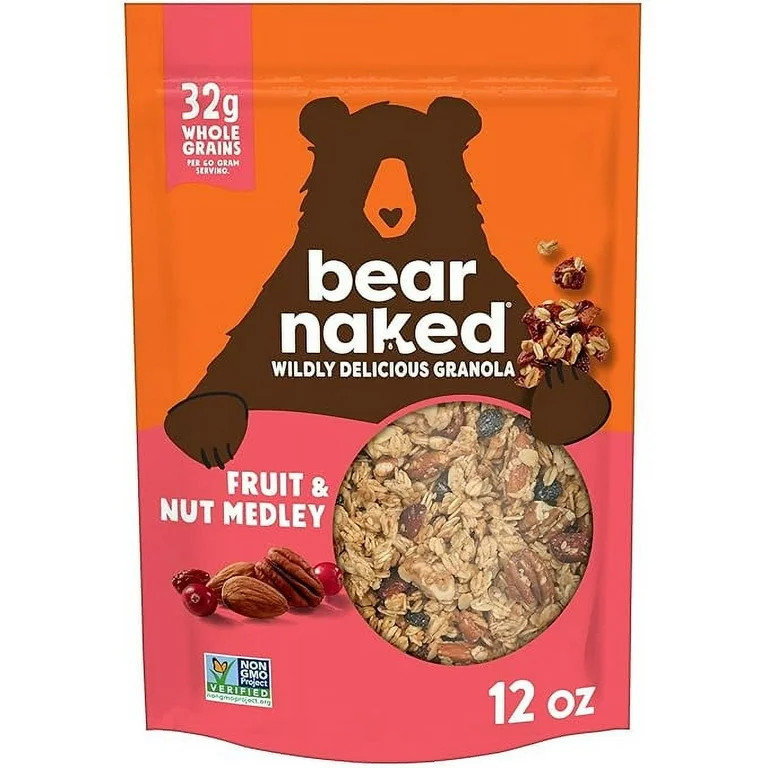 Pack of 1 Bear Naked Granola Cereal, Breakfast Snacks, Fruit and Nut, 12oz Bag (1 Bag) | Walmart (US)