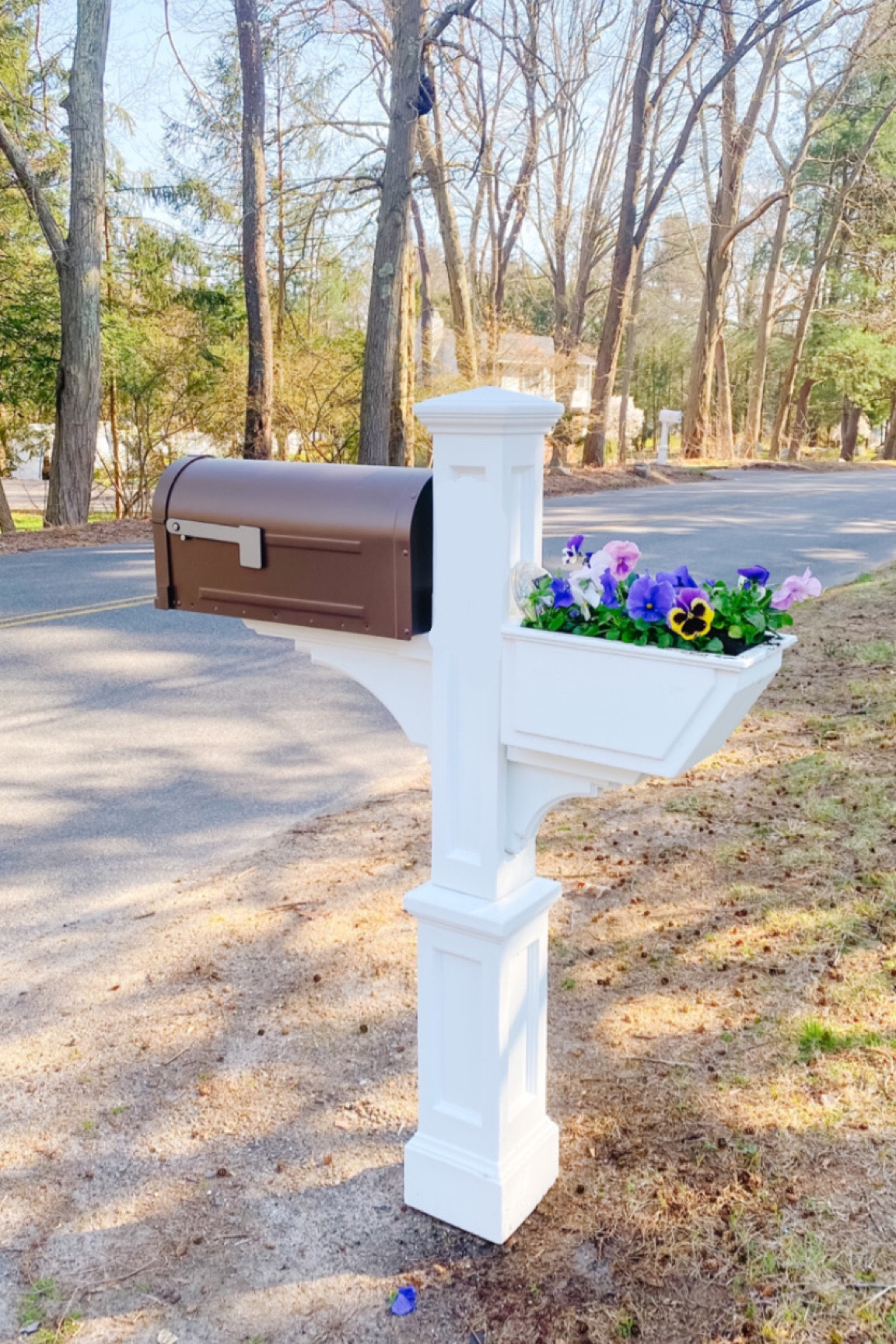 Bronze and white farmhouse mailbox 

#LTKsalealert #LTKhome #LTKSeasonal