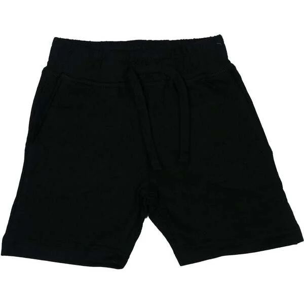 Kids Solid Comfy Shorts - Black | Maisonette