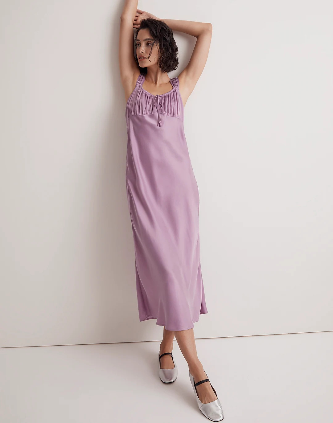 Square-Neck Midi Dress | Madewell