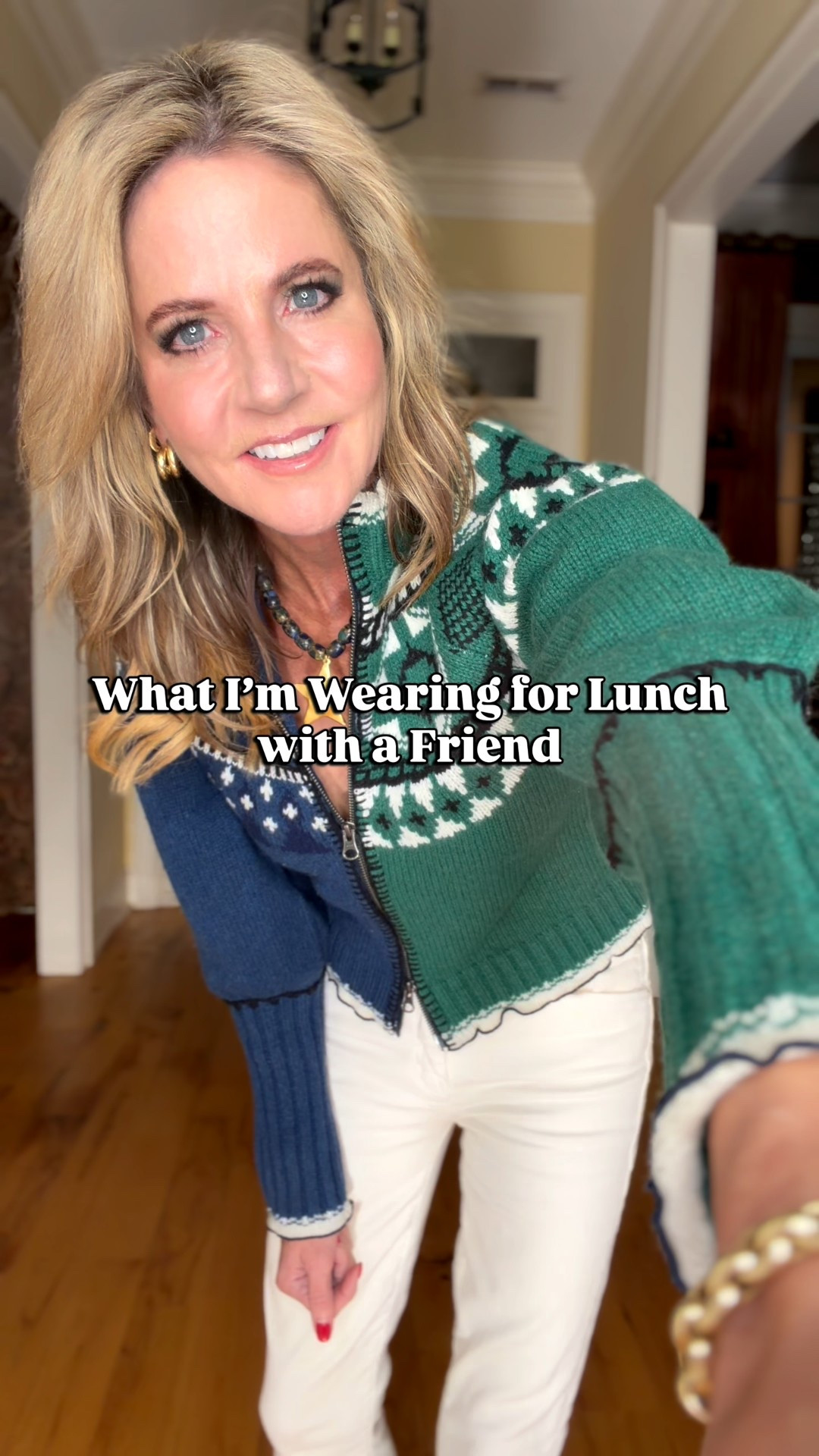 Obsessed with this multi color sweater!! Love it with cream jeans ( linking similar), but it would also look great with regular, black or even washed black jeans.

I feel like this necklace and tote were made to go with the sweater!  What do you think?  

And of course I had to add a pop of leopard 🐆 

#LTKOver40 #LTKootd #LTKStyleTip