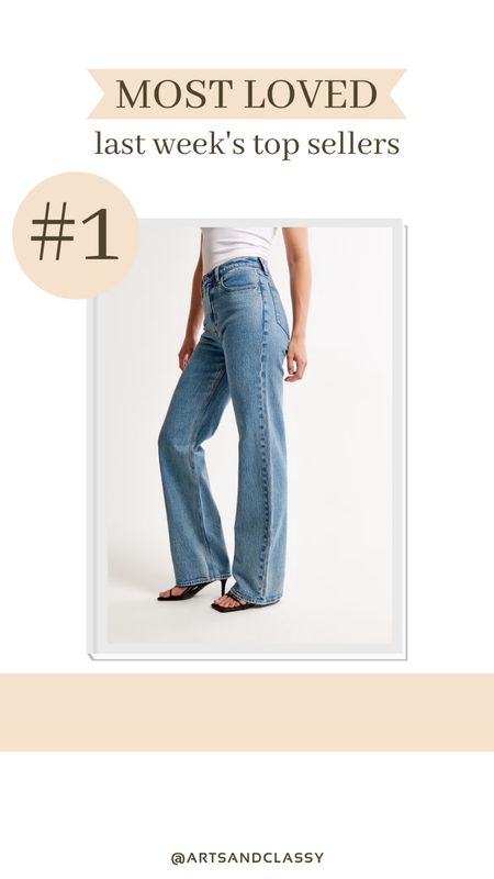 These high rise jeans are this week’s best seller! I got these from Abercrombie and love how they fit. They’re tall girl friendly as well!

#LTKsalealert #LTKstyletip #LTKfindsunder100