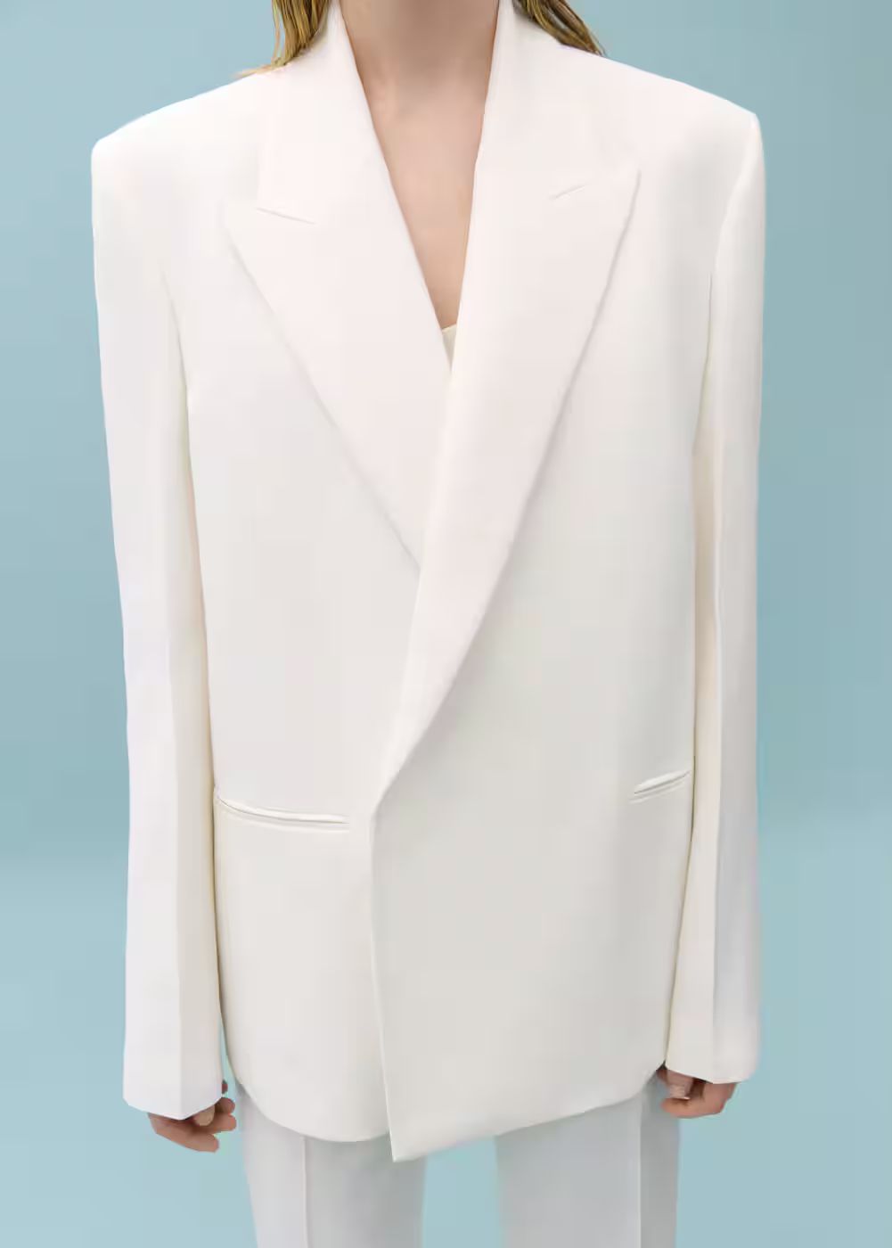 Suit jacket with adjustable back strap  -  Women | Mango United Kingdom | MANGO (UK)