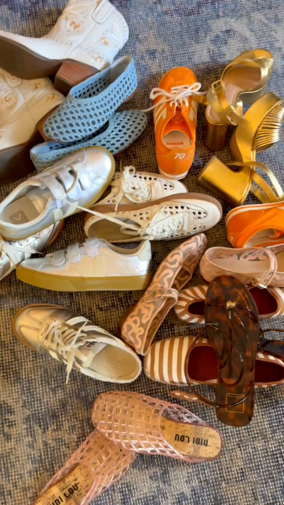 You could say I was a fan of Anthro shoes! I’m a true size 8 in all except for the flats….I size down to a 7. 
￼
*Use my code CATHERINE20 for 20% off Orders of $100+ at Anthropologie 
*Dates: Thursday 6/25 – Sunday 6/28

￼