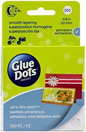 Glue Dots Clear Dot Roll, Ultra Thin .375" 300/Pkg | Amazon (US)