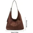CoCoMangos Suede Tote Bag for Women Work Bags Suede Slouchy Bag Fall Purse Hobo Handbag Office To... | Walmart (US)