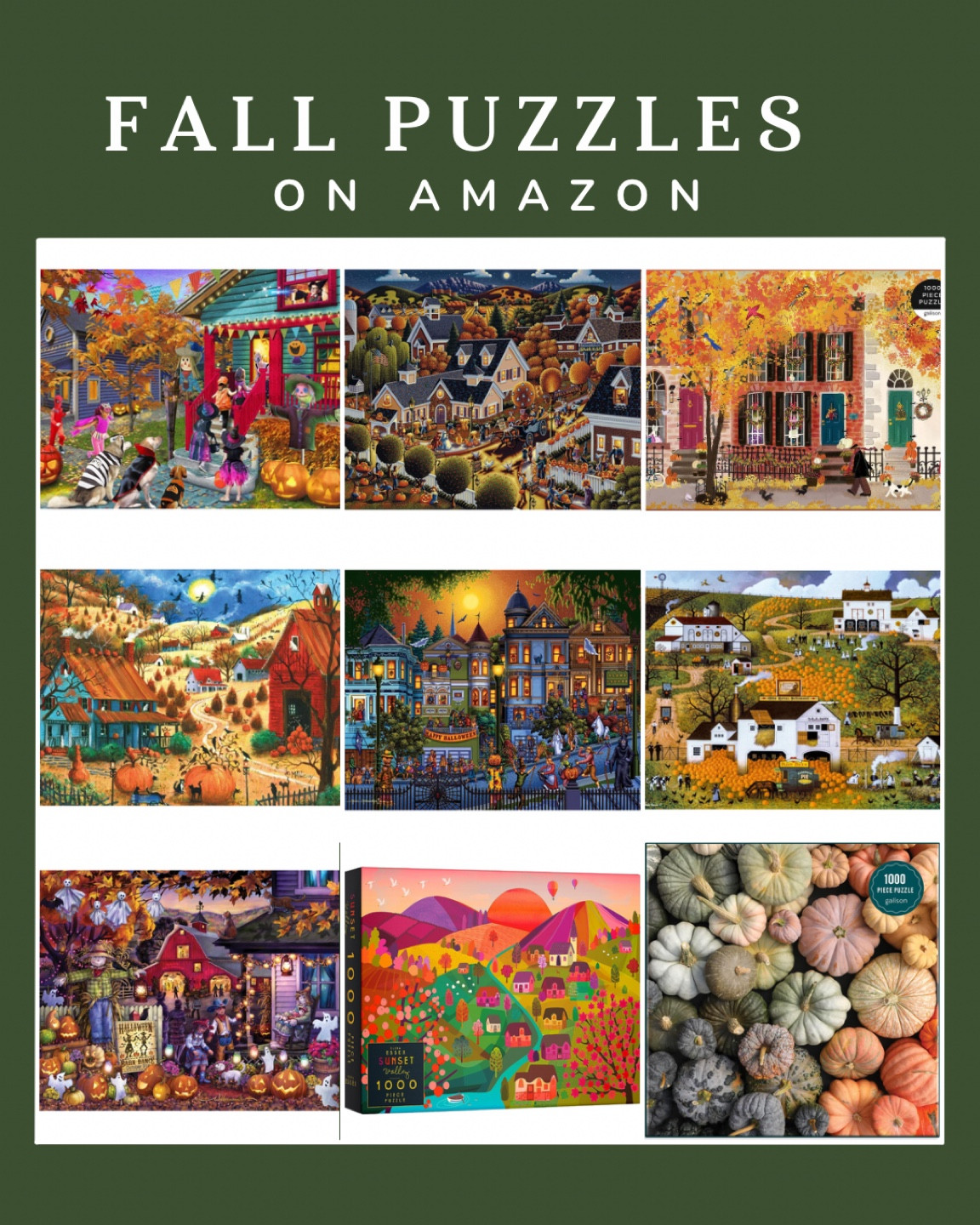 I love fall puzzles! Saving Halloween puzzles, too. 

#LTKSeasonal #LTKfamily #LTKhome